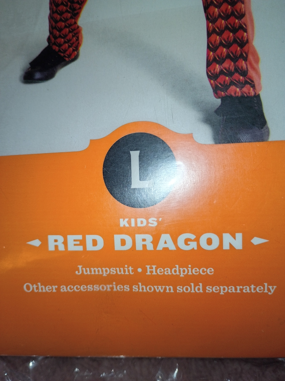 Hide & Eek Red Dragon Costume Size Large NWT - Picture 4 of 4